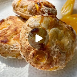 Greek Yoghurt Peach Scones