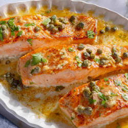 15-minute Salmon Picatta
