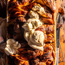 Baked Cinnamon Apple Butter French Toast