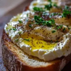 Roasted Garlic And Ricotta Crostini With Truffle Oil