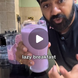 Lazy High Fiber, High Protein Smoothie