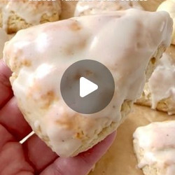 Heavenly Glazed Vanilla Bean Scones