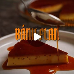 Vietnamese Banh Flan khan hong