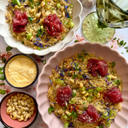 Truffel Orzo Met Carpaccio