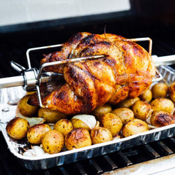 No-fuss Rotisserie Chicken On The Grill