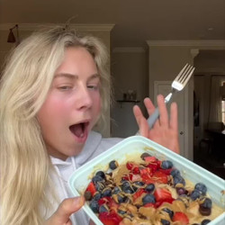 High Protein Pancake Bowl