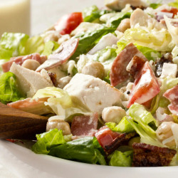 Italian Chopped Salad With Creamy Garlic Vinaigrette