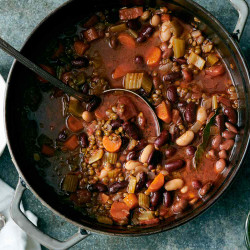 Lentil And Bean Stew With Gremolata