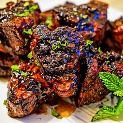 Balsamic Glazed Lamb Loin Chops