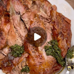 Slow-roasted Lamb Shoulder Cooked In Chicken Stock