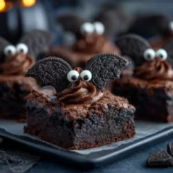 Halloween Bat Brownies