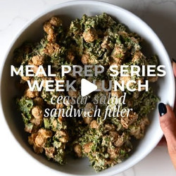 Chickpea Caesar Salad Sandwich Filler