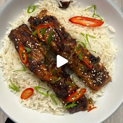 Sticky Soy Salmon And Coconut Rice