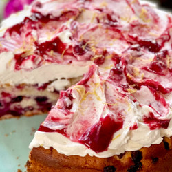 Gâteau Citron Et Fruits Rouges
