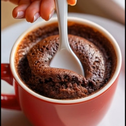 Sugar-free 3-ingredient Chocolate Mug Cake