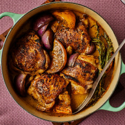 Orange-wine-braised Chicken Thighs