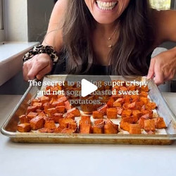 Crispy Roasted Sweet Potato Cubes Recipe