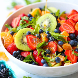 Fruit Salad With Orange Poppy Seed Dressing