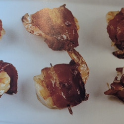Teriyaki Bacon-Wrapped Pineapple Shrimp