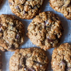 Whole Wheat Chocolate Oat Cookies