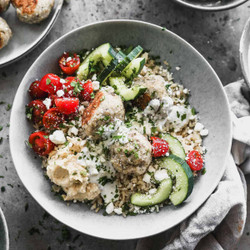 Mediterranean Meatball Bowls