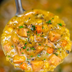 Slow Cooker Ham Split Pea Soup