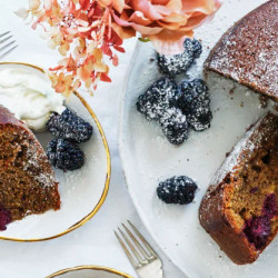 Blackberry And Espresso Hazelnut Cake