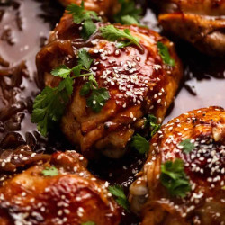 Sticky Honey Soy Chicken - Baked