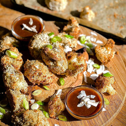 Crispy Cauliflower Jerk Bites With Jerk Bbq Sauce