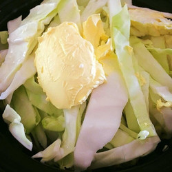 Butter and milk braised Cabbage slow cooker