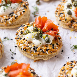Everything Bagel Salmon Cream Puffs