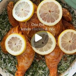 One Pot Lemon Chicken With Herby Garlic Rice