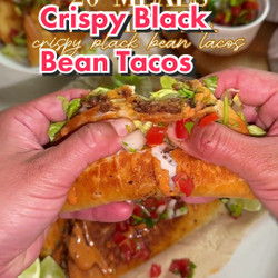 Crispy Black Bean Tacos