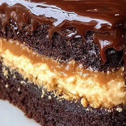 Chocolate Caramel Cream Cake