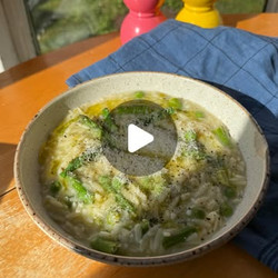 Lemony Asparagus, Leek And Pea Orzo