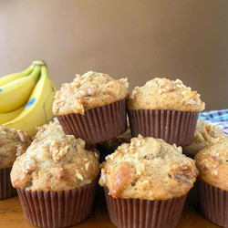 Large Bakery Style Banana Muffins