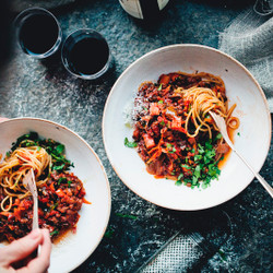 Black Lentil &amp; Vegetable Bolognese