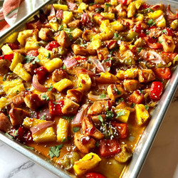 Sheet Pan Hawaiian Chicken