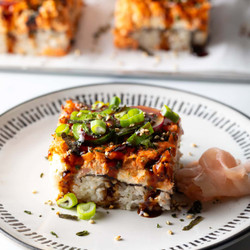 Salmon Sushi Bake