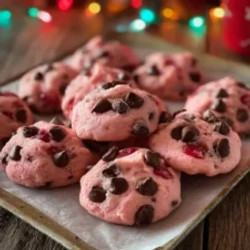 Santa Claus Cherry Almond Chocolate Kiss Cookies