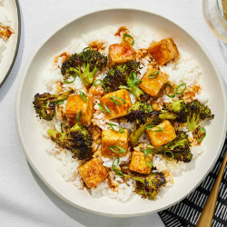 Orange-glazed Crispy Tofu And Broccoli