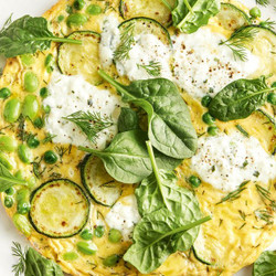 Quick Veg And Cheese Frittata Recipe