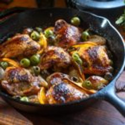 Chicken With Orange And Olives