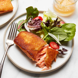 Easy, Crispy Brioche-crusted Salmon