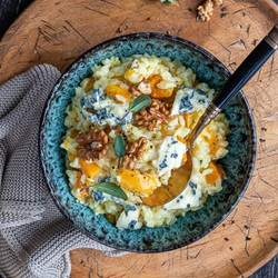 Instant Pot Butternut Squash Risotto With Blue Cheese