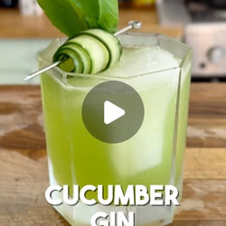 Cucumber Gin Basil Smash