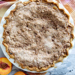 Sour Cream Peach Pie