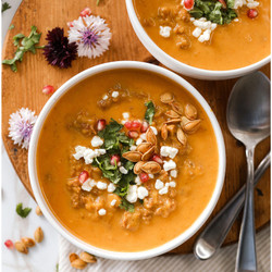 Pumpkin Chorizo Soup