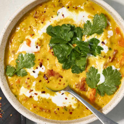 Coconut Curried Lentil Soup