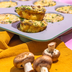 High Protein Mushroom And Kale Egg Muffins